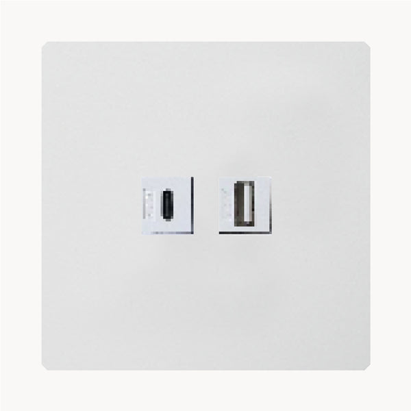 USB C | USB A Alb
