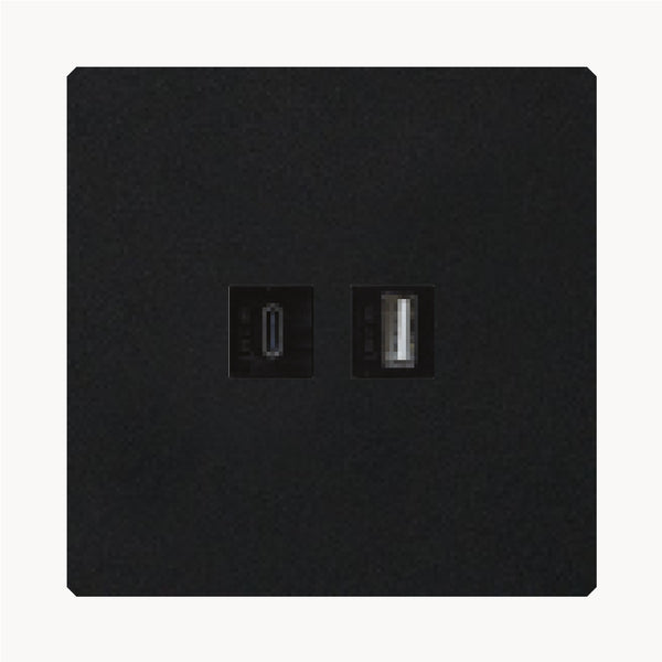 USB C | USB A Negru