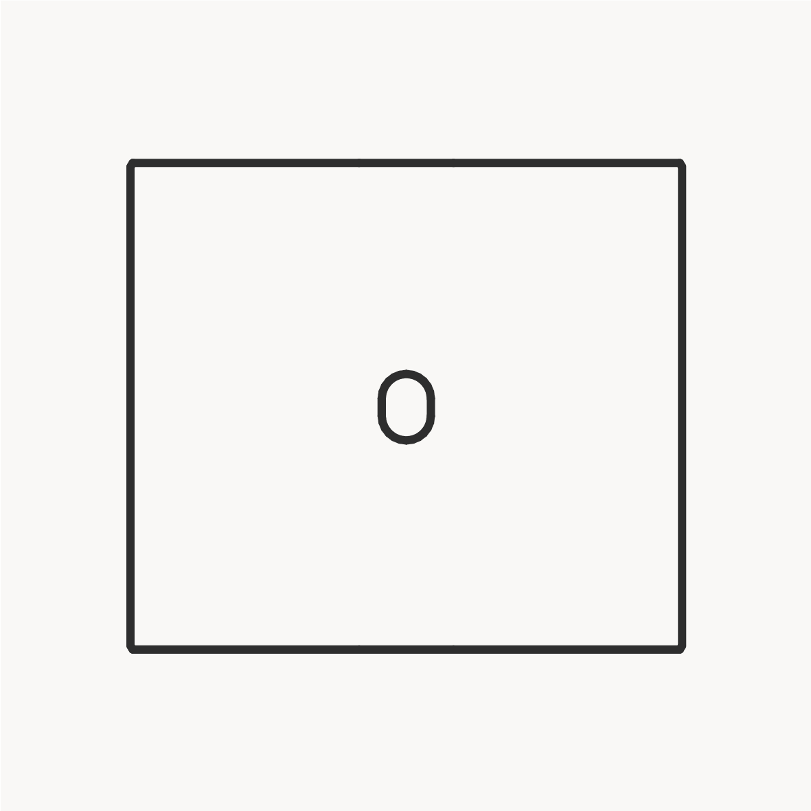 Vectis Square Întrerupător simplu