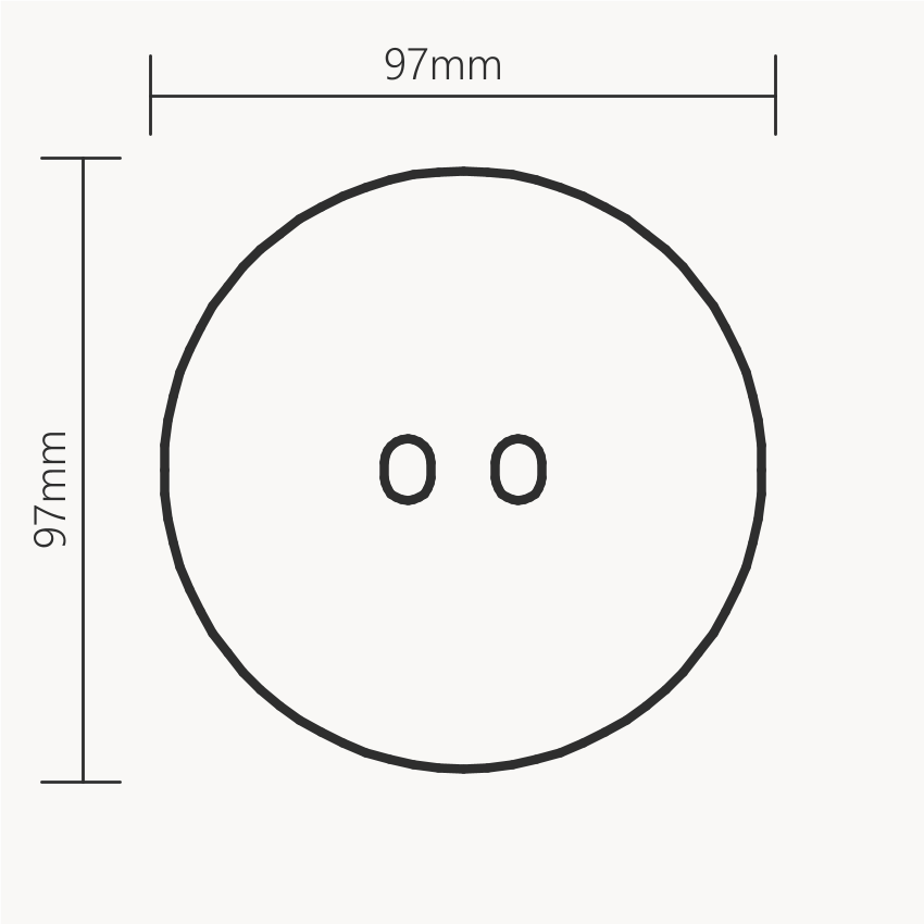 Vectis Round  Întrerupător dublu