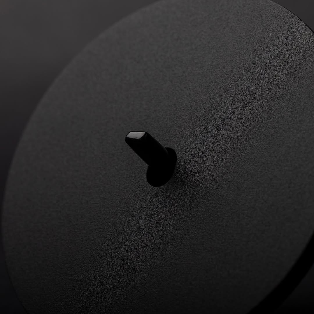 Vectis Round  Întrerupator simplu Negru