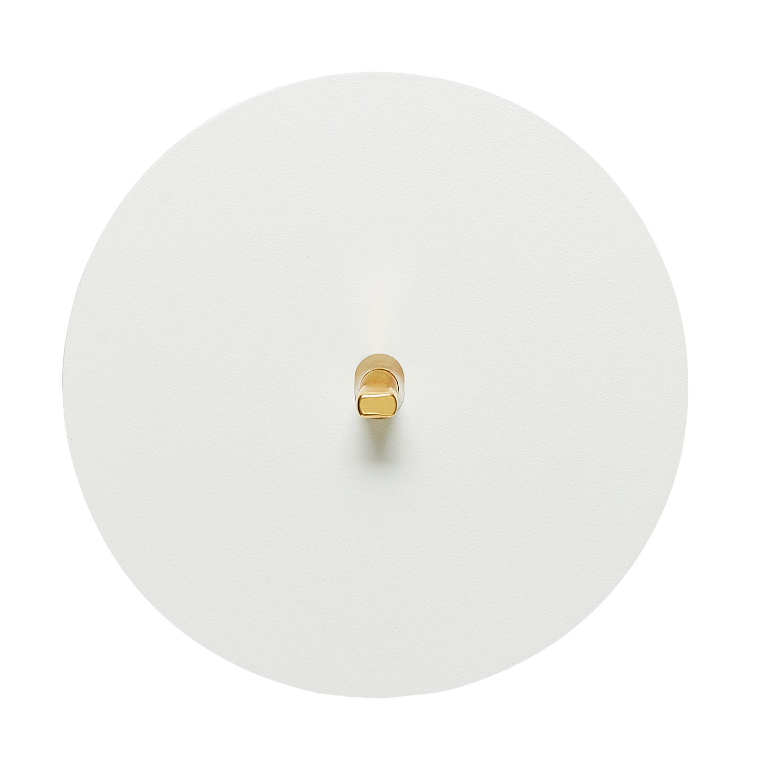 Intrerupator vectis round alb cu comutator auriu