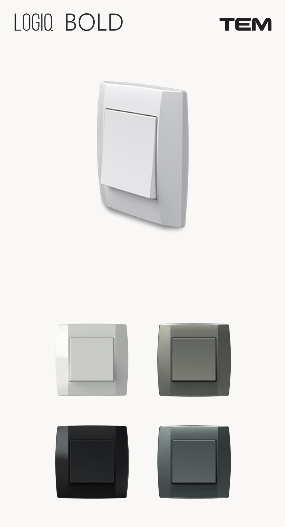 intrerupator clasic rame din plastc doza rotunda modulare